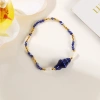 Ceramic conch bracelet, elastic bracelet, seaside accessory bracelet for little girls, women's style, colorful crystal bracelet details Picture